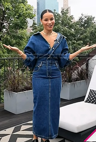 Sai De Silva’s denim dress on Today