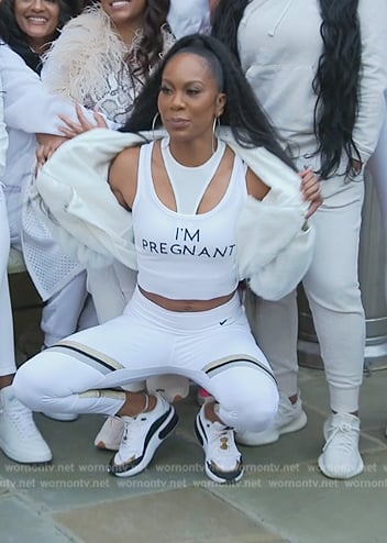 Sanya’s white Nike leggings on The Real Housewives of Atlanta