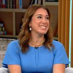 Sarah Gelman’s blue dress on CBS Mornings