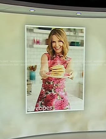 Savannah’s pink floral dress on Today