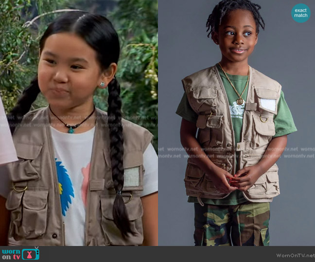 Coal n Terry Kids Sand Cargo Vest worn by (Brandilyn Cheah) on Bunkd