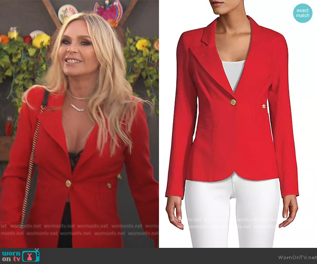 Smythe Dutchess Single-Breasted Wool Blazer worn by Tamra Judge on The Real Housewives of Orange County