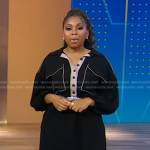 Somara Theodore’s black shirtdress on Good Morning America