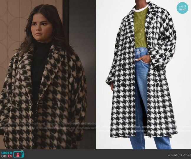 Stand Studio Mikaela Coat worn by Mabel Mora (Selena Gomez) on Only Murders in the Building