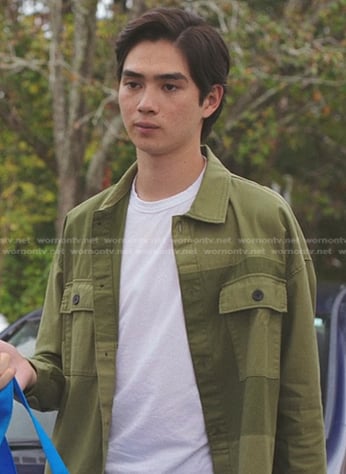 Steve’s green patchwork shirt on The Summer I Turned Pretty