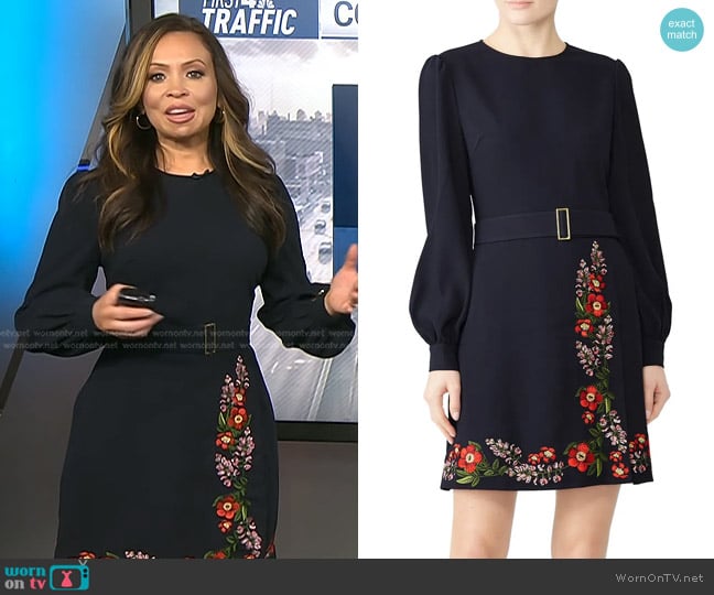 Ted Baker Siliia Kirstenbosch Dress worn by Adelle Caballero on Today