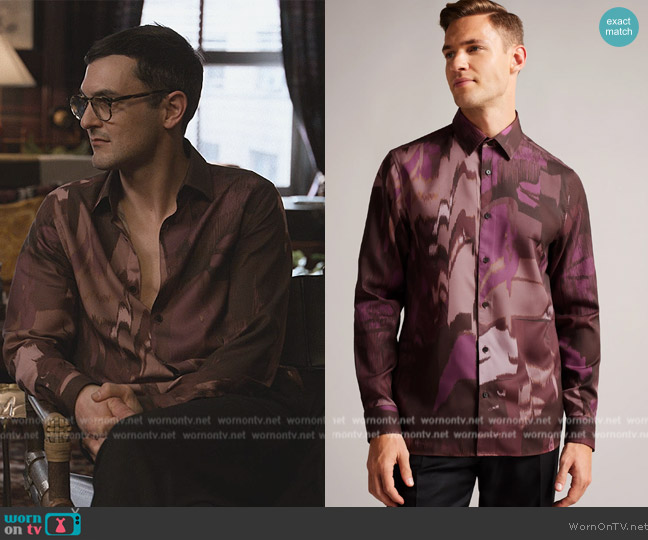 Ted Baker Mordun Abstract Butterfly Print Shirt