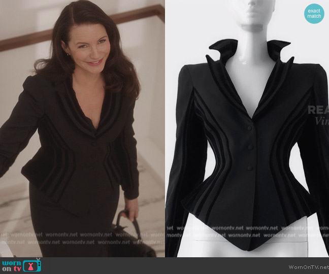 Thierry Mugler 1992 Fall Winter Collection worn by Charlotte York (Kristin Davis) on And Just Like That