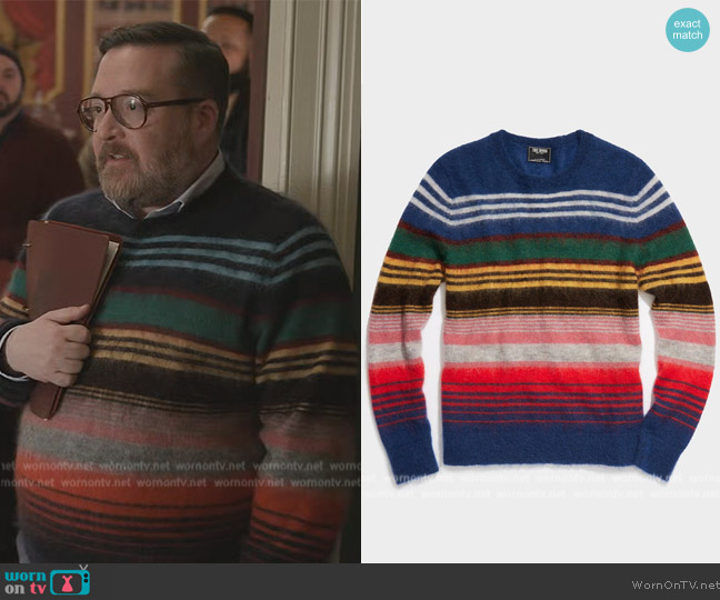 Todd Snyder Mohair Stripe Sweater worn by (Michael Cyril Creighton) on Only Murders in the Building