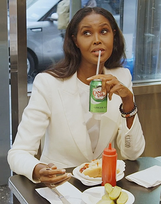 Ubah’s white blazer on The Real Housewives of New York City