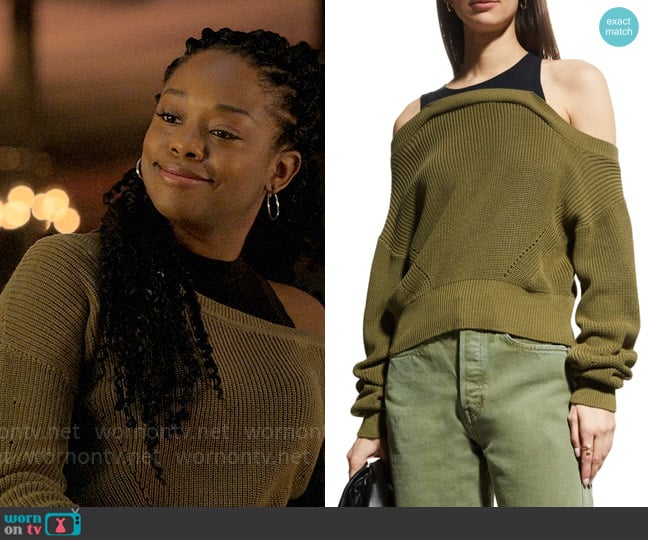 Veronica Beard Prescott Sweater worn by Izzy Letts (Jazz Raycole) on The Lincoln Lawyer