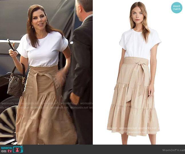 Veronica Beard Trail Dress worn by Heather Dubrow on The Real Housewives of Orange County