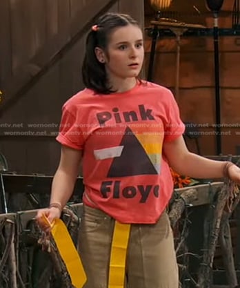 Winnie’s Pink Floyd print tee on Bunkd