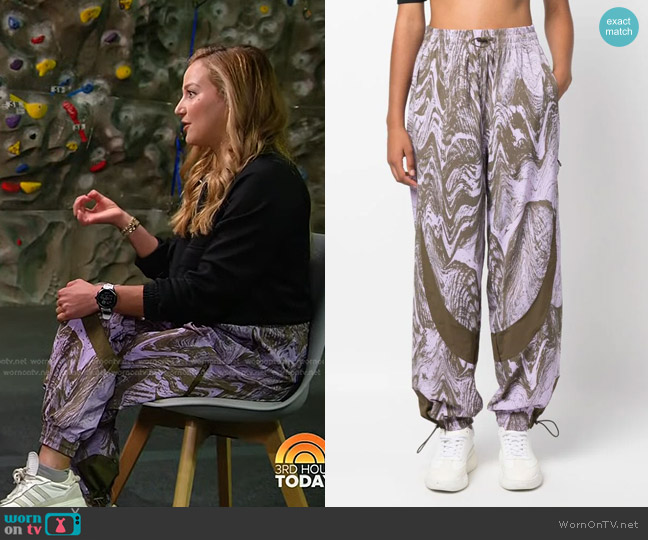 Adidas by Stella McCartney Truecasuals Woven Track Pants worn by Sasha DiGiulian on Today