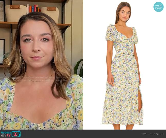 ASTR the Label Irma Dress worn by Maura Barrett on NBC News Daily