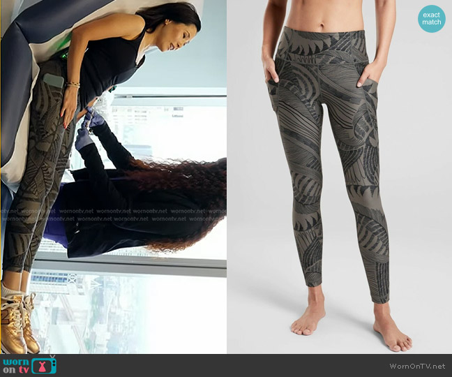 Athleta Zuma Stash Leggings worn by Vicky Nguyen on Today