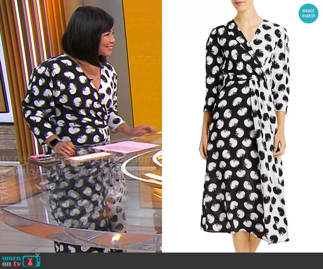 BOSS Danotta Dress worn by Weijia Jiang on CBS Mornings