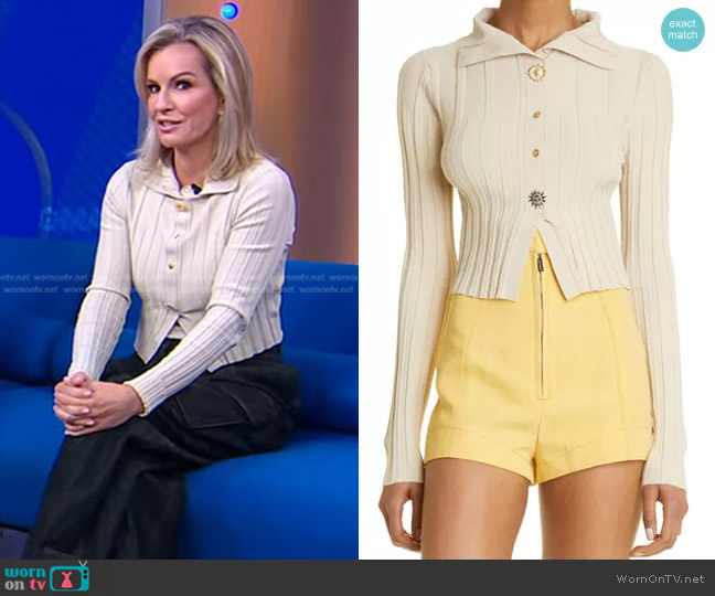 Jacquemus Bando Cardigan worn by Dr. Jennifer Ashton on Good Morning America