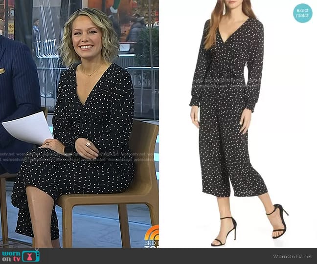 Eliza J Faux Wrap Crop Jumpsuit worn by Dylan Dreyer on Today