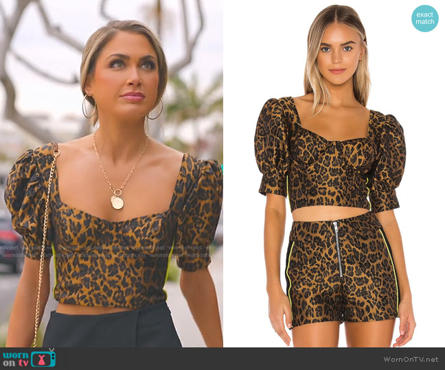 For Love & Lemons Jett Bustier Top worn by (Ali Harper) on Selling the OC