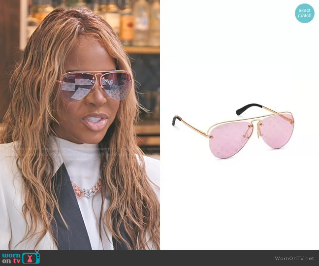 Louis Vuitton Grease Sunglasses worn by Mary Cosby on The Real Housewives of Salt Lake City