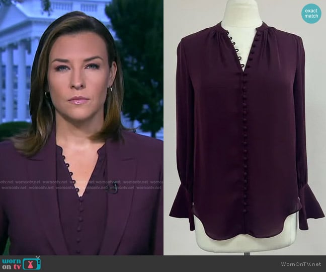 Joie Tariana Blouse worn by Mary Bruce on Good Morning America