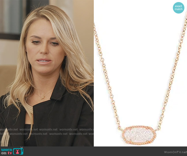 Kendra Scott Elisa Pendant Necklace worn by Olivia Flowers on Southern Charm