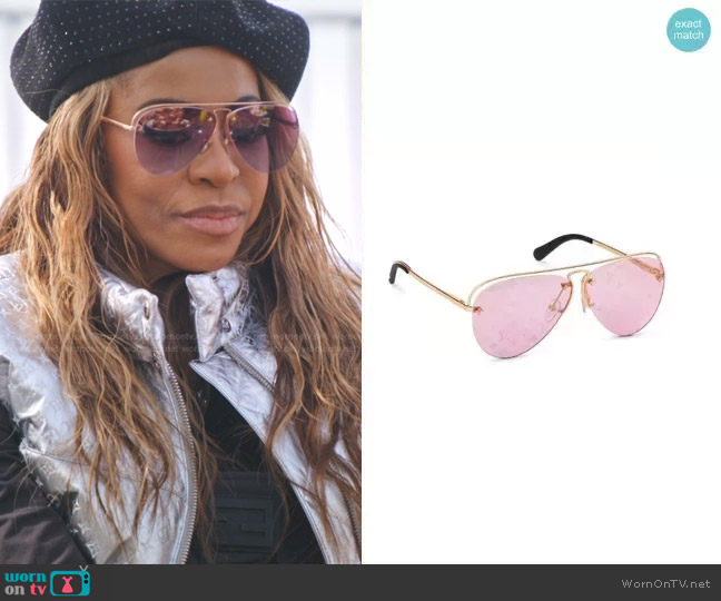 Louis Vuitton Grease Sunglasses worn by Mary Cosby on The Real Housewives of Salt Lake City