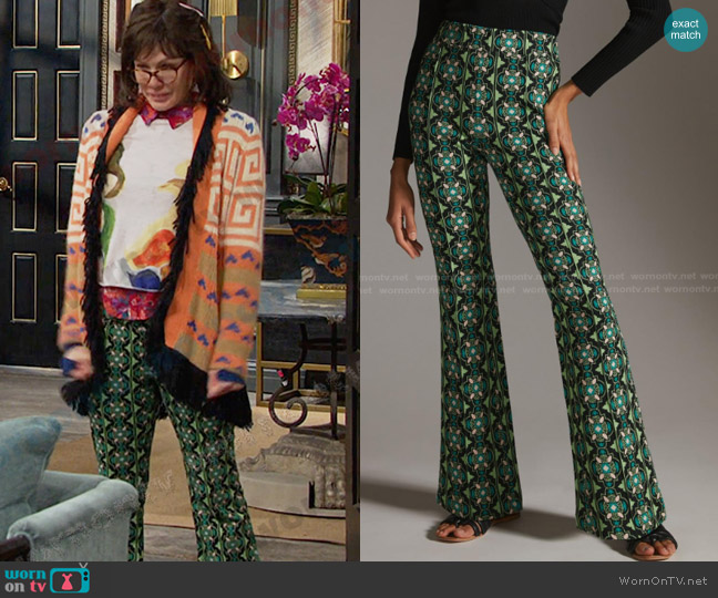 Maeve Kick Flare Pants worn by Susan Banks (Stacy Haiduk) on Days of our Lives