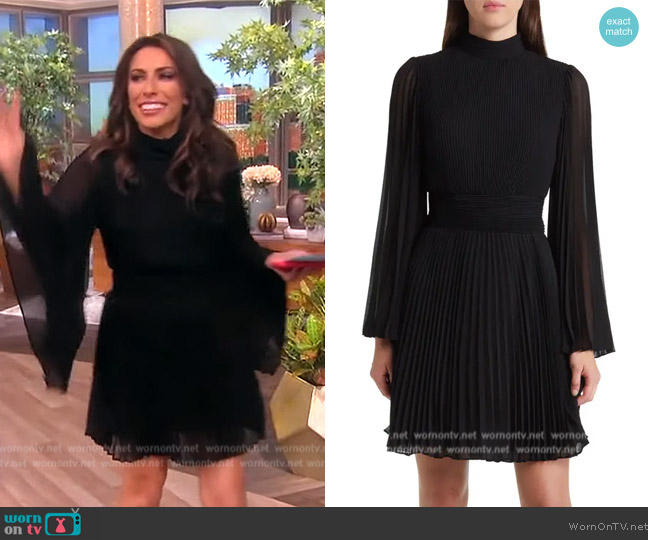 Milly Rosemary Pleated Mini Dress worn by Alyssa Farah Griffin on The View