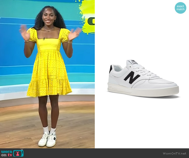 New Balance CT300 V3 Court Sneaker worn by Coco Gauff on Today