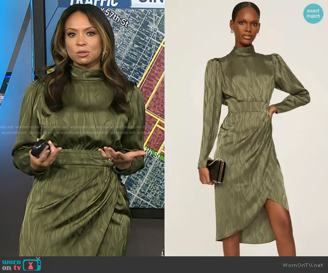 Ronny Kobo Puff Sleeve Dress worn by Adelle Caballero on Today