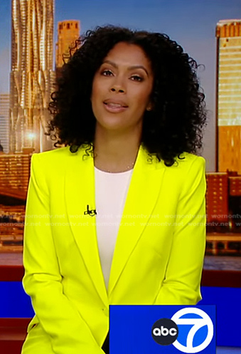 Shirleen Allicot’s yellow blazer on Good Morning America