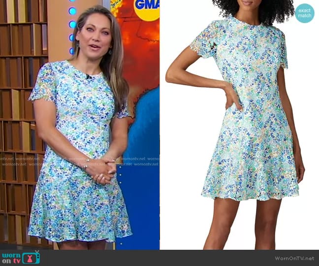 Shoshanna Sonrisa Dress worn by Ginger Zee on Good Morning America