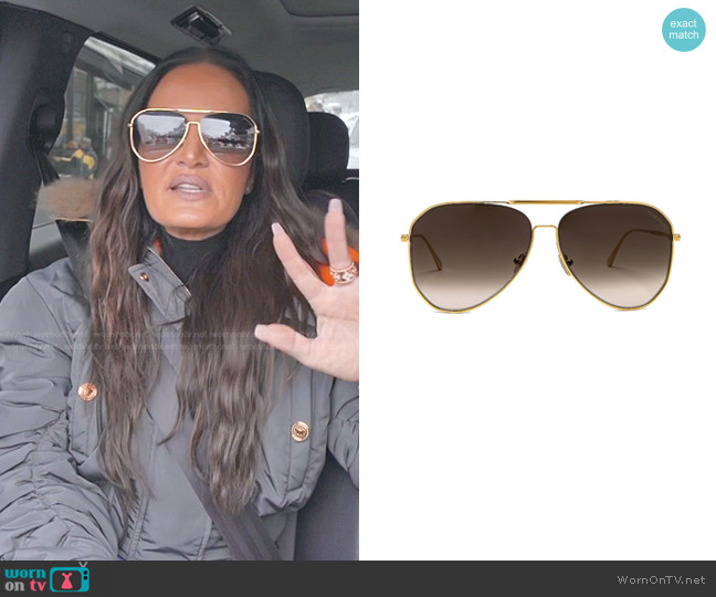 Tom Ford Charles Sunglasses worn by Lisa Barlow on The Real Housewives of Salt Lake City
