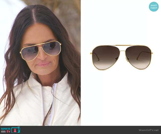 Tom Ford Charles Sunglasses worn by Lisa Barlow on The Real Housewives of Salt Lake City