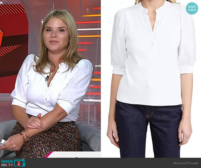 Veronica Beard Coralee Top worn by Jenna Bush Hager on Today