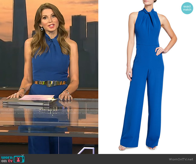 Black Halo Zana Jumpsuit worn by Jen Maxfield on Today