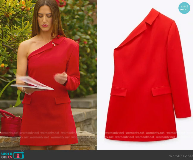 Zara Asymmetric Blazer Dress worn by Polly Brindle (Polly Brindle) on Selling the OC