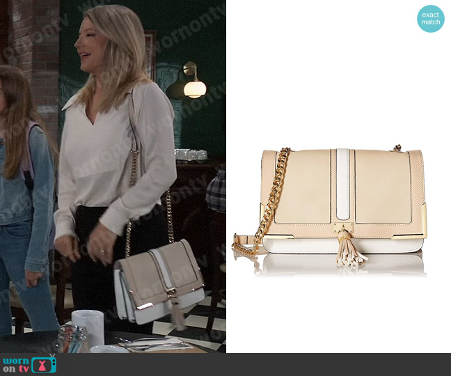 Aldo System Crossbody Bag worn by Nina Reeves (Cynthia Watros) on General Hospital