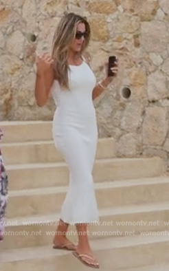 Alex’s white ribbed dress on Selling the OC
