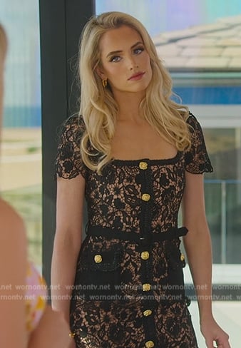 Alexandra’s black lace dress on Selling the OC