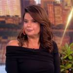 Anna’s printed satin skirt and top on The View