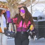 Angie’s colorblock skit suit on The Real Housewives of Salt Lake City