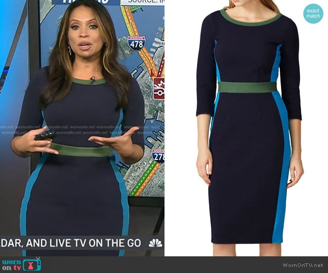 Boden Leah Ottoman Dress worn by Adelle Caballero on Today