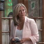 Carly’s light pink blazer on General Hospital