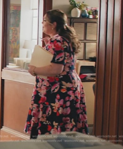 Carol’s floral print flare dress on All Rise