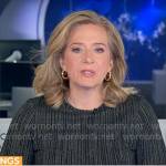 Christina Ruffini’s printed long sleeve top on CBS Mornings