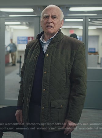 Chuck Rhoades Sr’s green quilted jacket on Billions