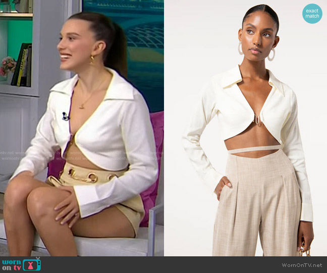Cult Gaia Soraya Top worn by Millie Bobby Brown on Today